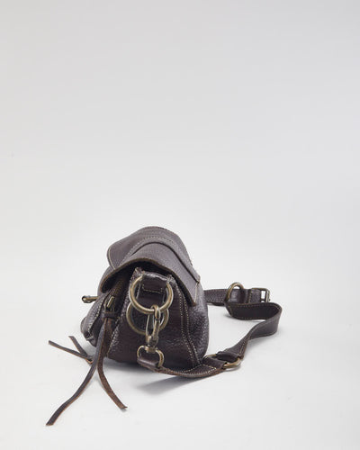 Vintage Roots Brown Leather Handbag
