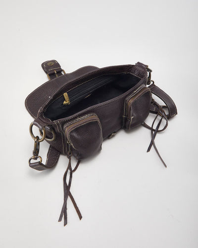 Vintage Roots Brown Leather Handbag
