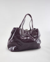 Y2k 00s Coach Patent Leather Purple Handbag