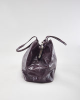 Y2k 00s Coach Patent Leather Purple Handbag