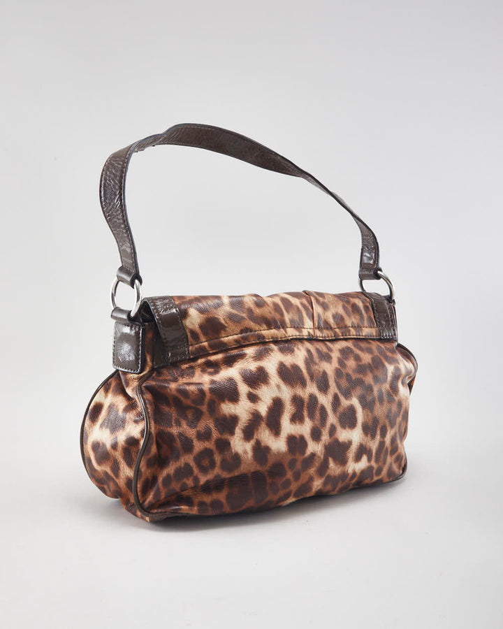 Y2k 00s Guess Leopard Print Handbag