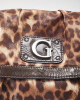 Y2k 00s Guess Leopard Print Handbag
