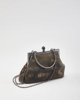 Vintage Beaded Clasp Crossbody Bag