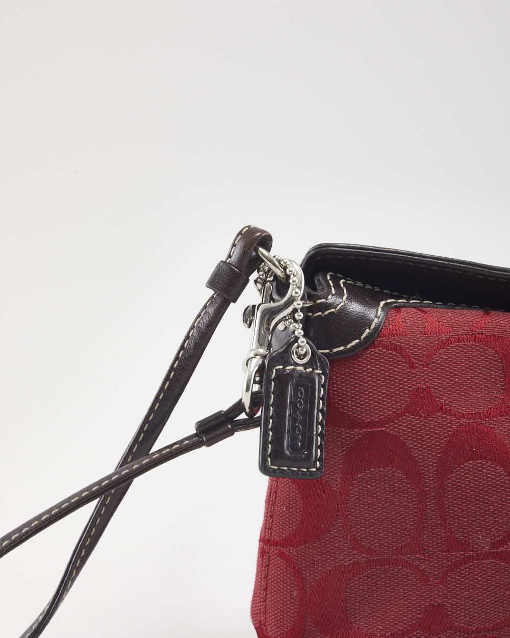 Coach Red Monogram Clutch