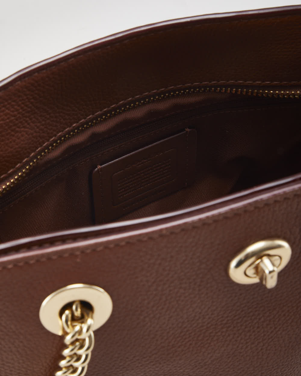 Coach Brown Leather Handbag