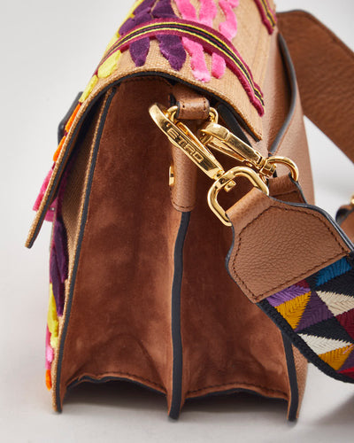 Etro Tirella Velvet Multicolour Shoulder Bag
