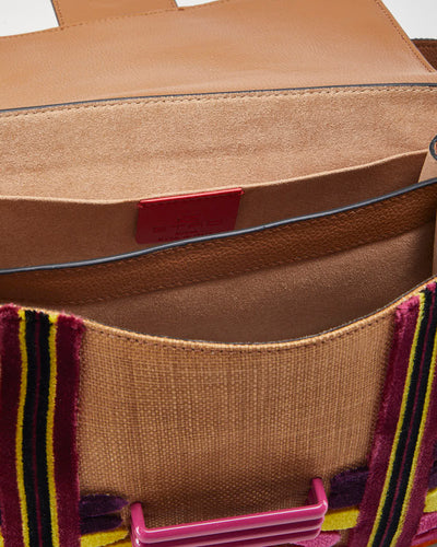 Etro Tirella Velvet Multicolour Shoulder Bag