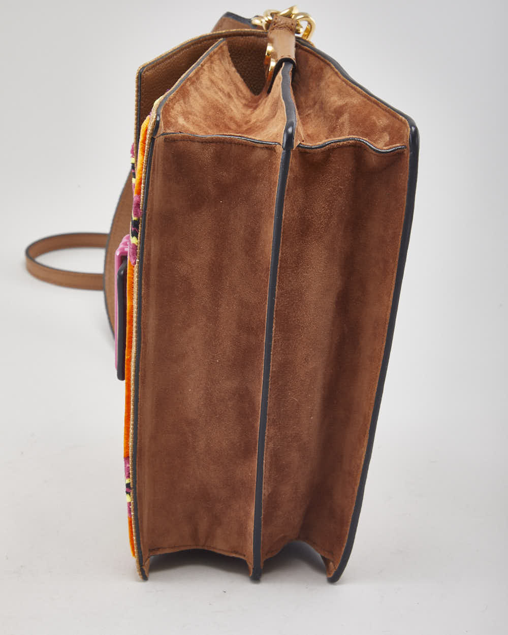 Etro Tirella Velvet Multicolour Shoulder Bag