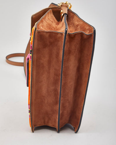 Etro Tirella Velvet Multicolour Shoulder Bag