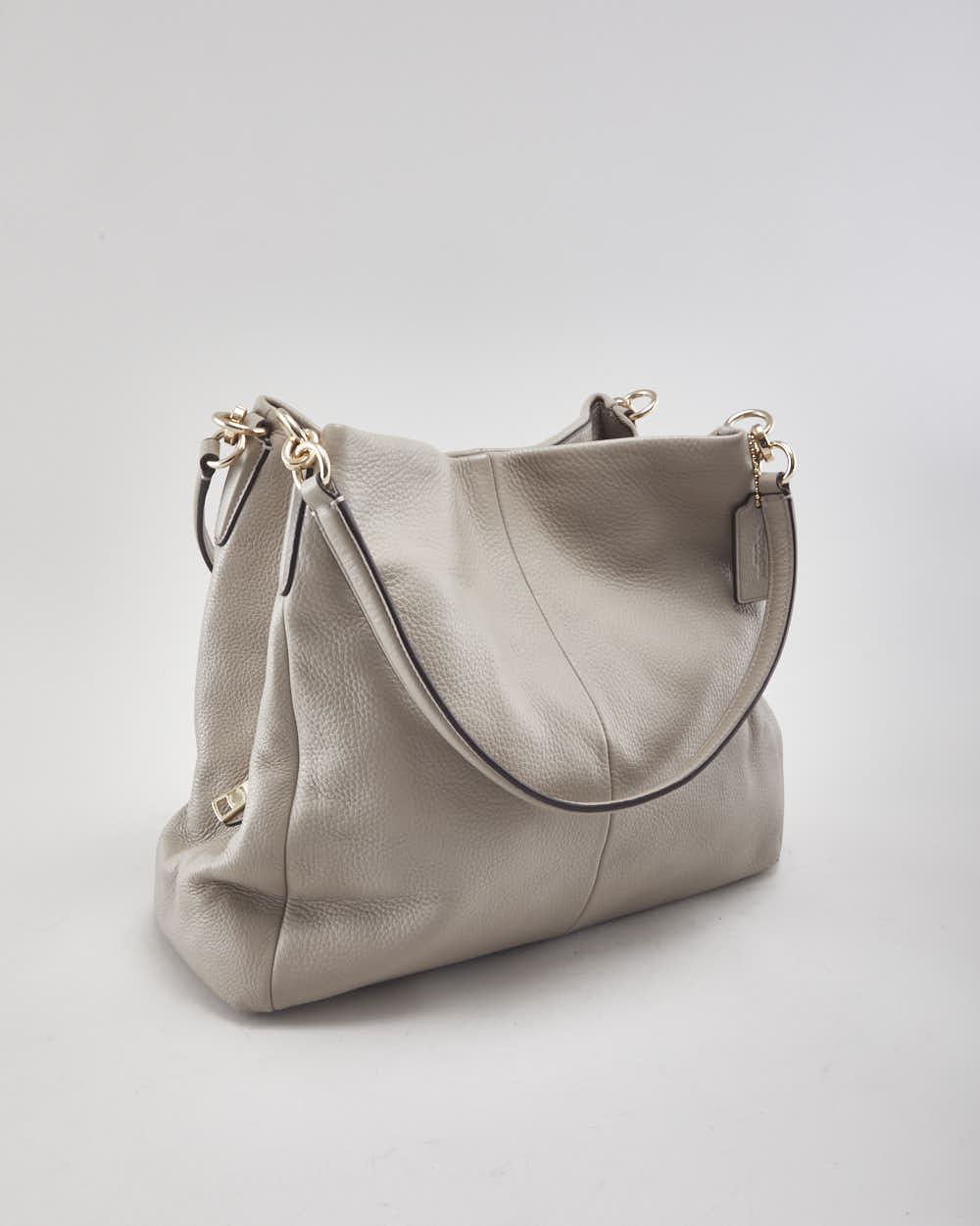Coach Grey Leather Handbag