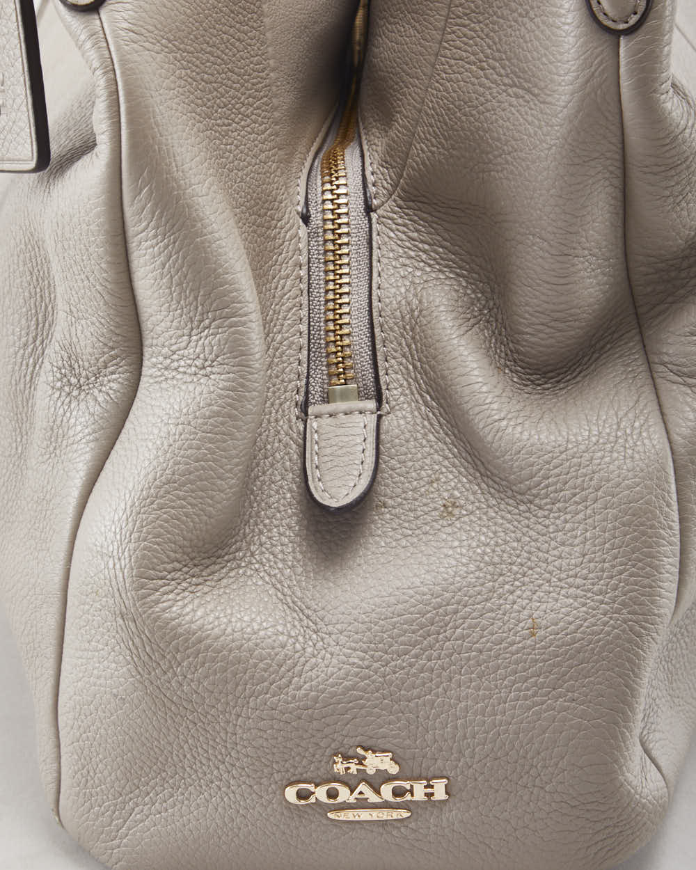 Coach Grey Leather Handbag