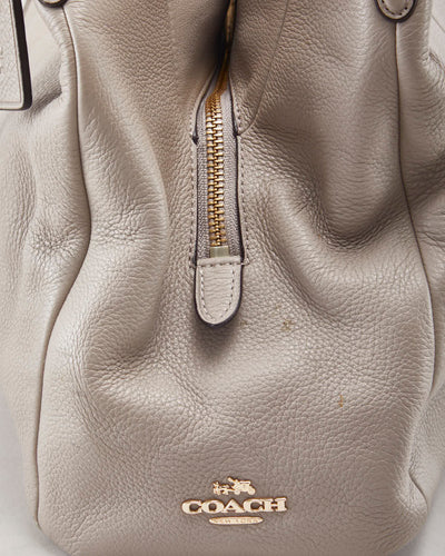 Coach Grey Leather Handbag