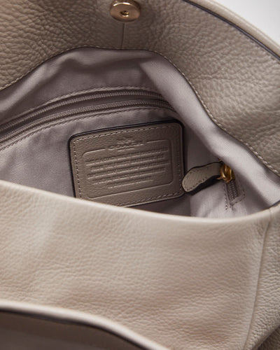 Coach Grey Leather Handbag