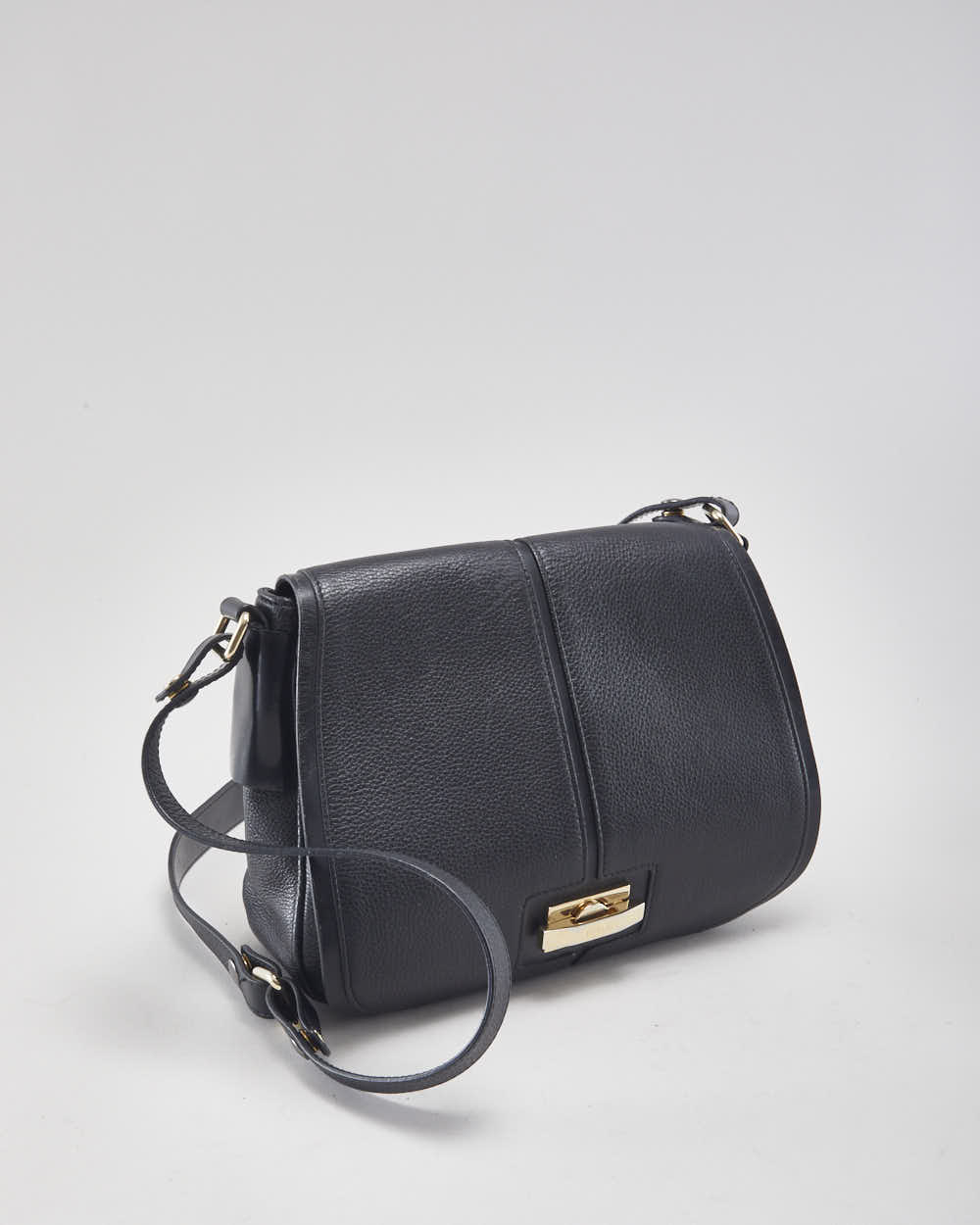 Furla Black Leather Crossbody Bag