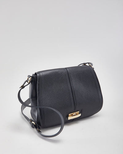 Furla Black Leather Crossbody Bag