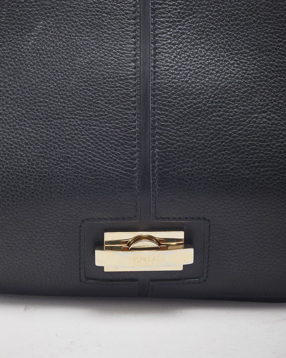 Furla Black Leather Crossbody Bag