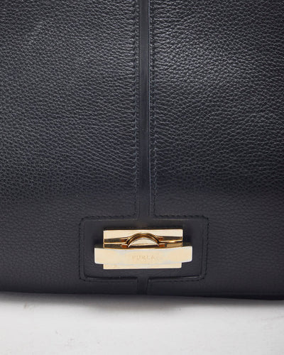 Furla Black Leather Crossbody Bag