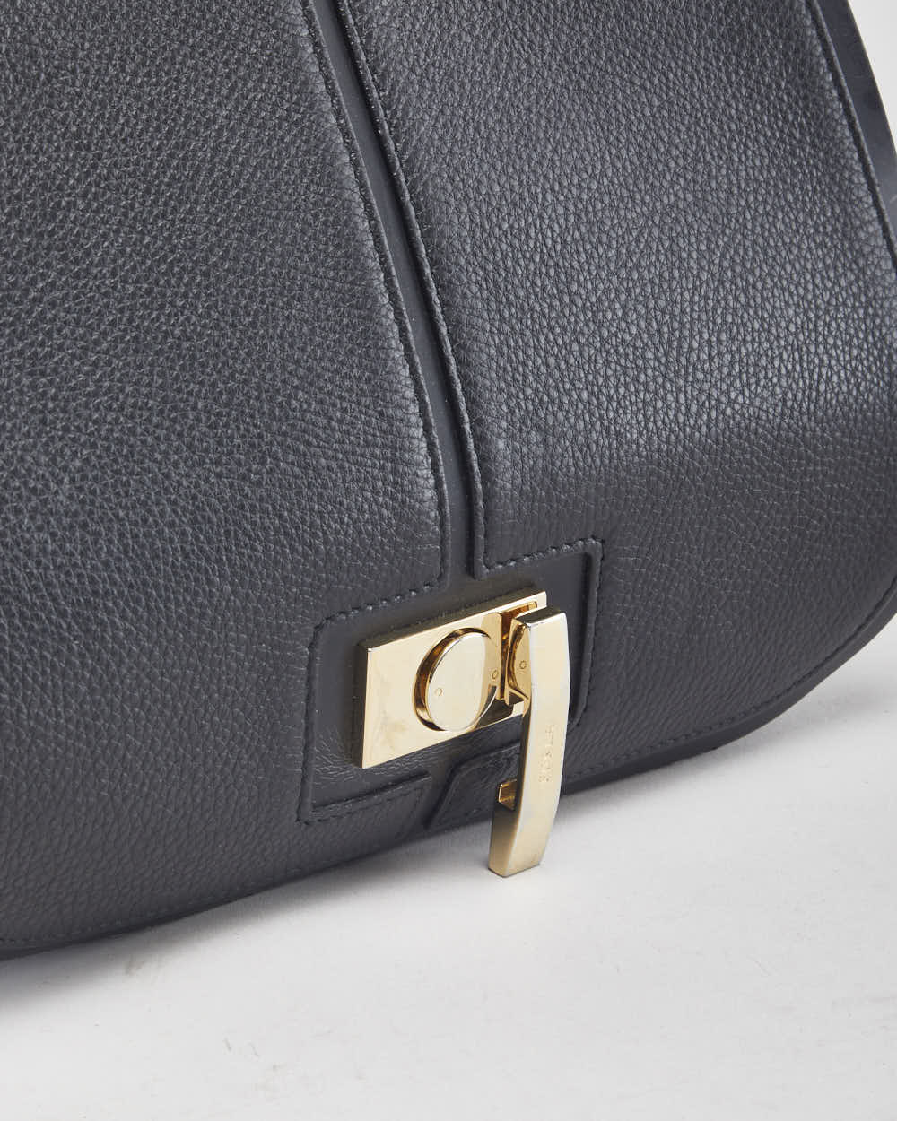 Furla Black Leather Crossbody Bag