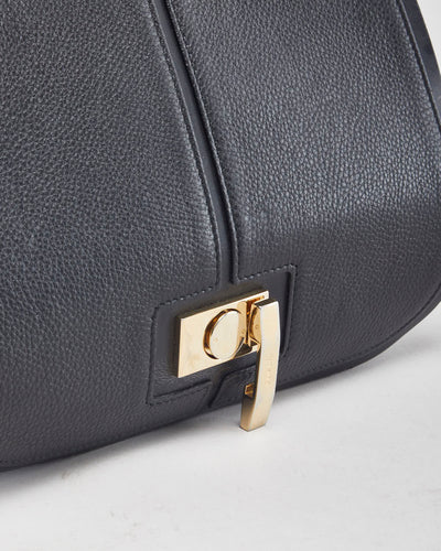 Furla Black Leather Crossbody Bag