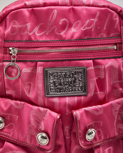 Coach Poppy Pink Rucksack