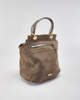 Moschino Grey Leather Handbag