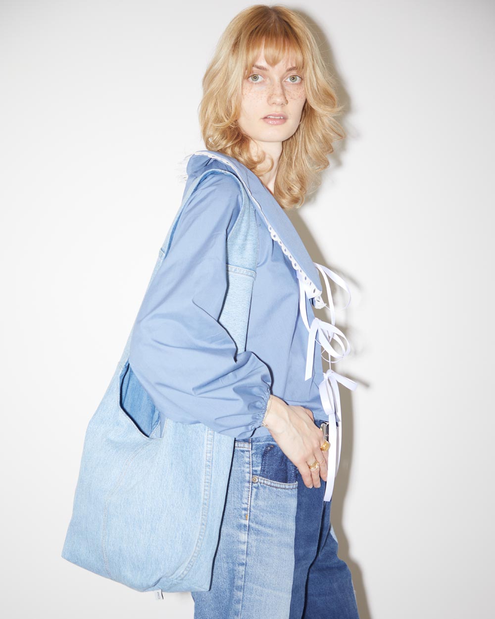 Rokit Originals Rework Stevie Denim Bag