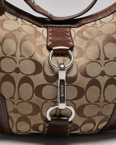 Coach Monogram Hobo Hamptons Bag