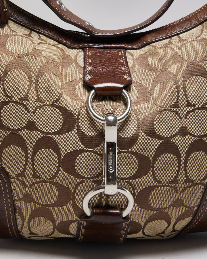 Coach Monogram Hobo Hamptons Bag