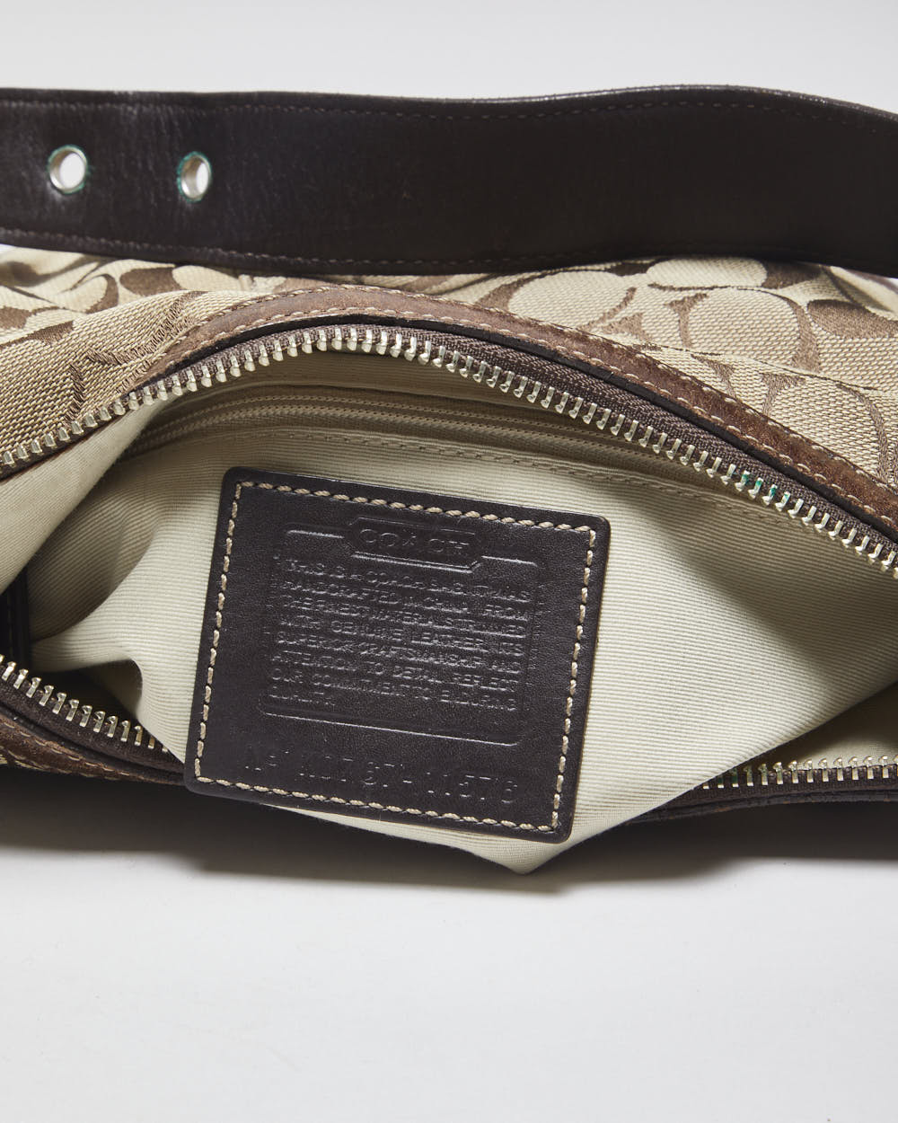 Coach Monogram Hobo Hamptons Bag