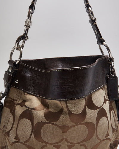 Coach Monogram Brown Handbag