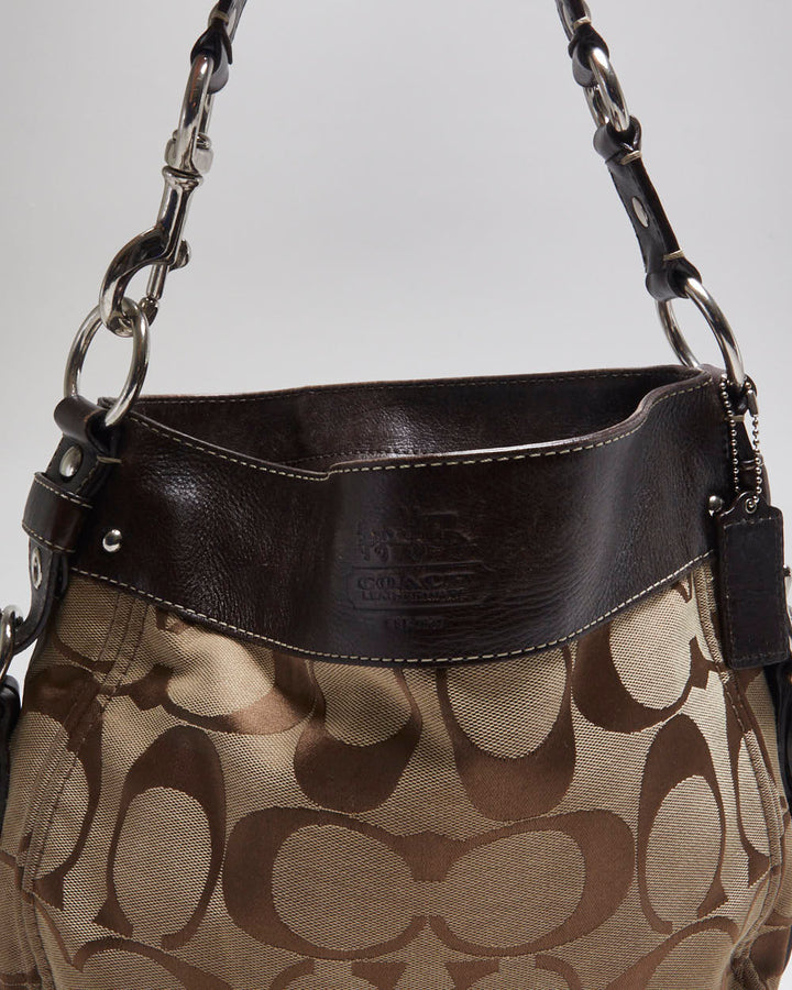 Coach Monogram Brown Handbag