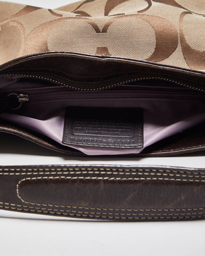 Coach Monogram Brown Handbag