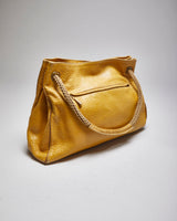 Vintage Plinio Visona Yellow Leather Handbag