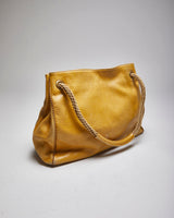 Vintage Plinio Visona Yellow Leather Handbag