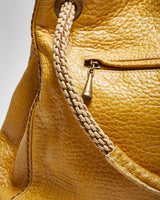 Vintage Plinio Visona Yellow Leather Handbag