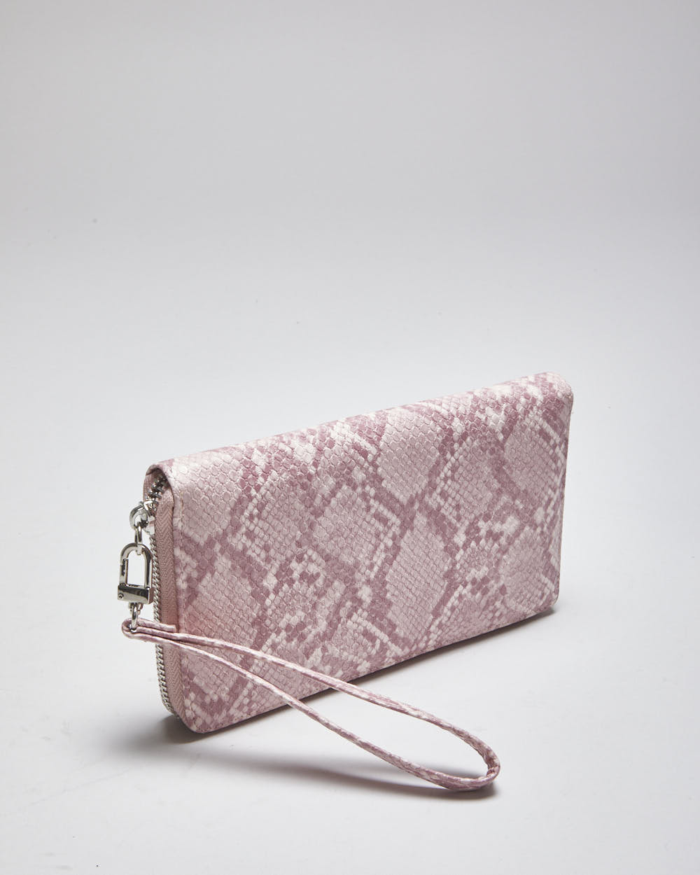 Betsey Johnson Pink Faux Snake Purse