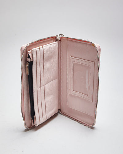 Betsey Johnson Pink Faux Snake Purse