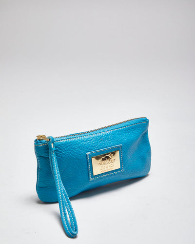 Roots Blue Leather Purse