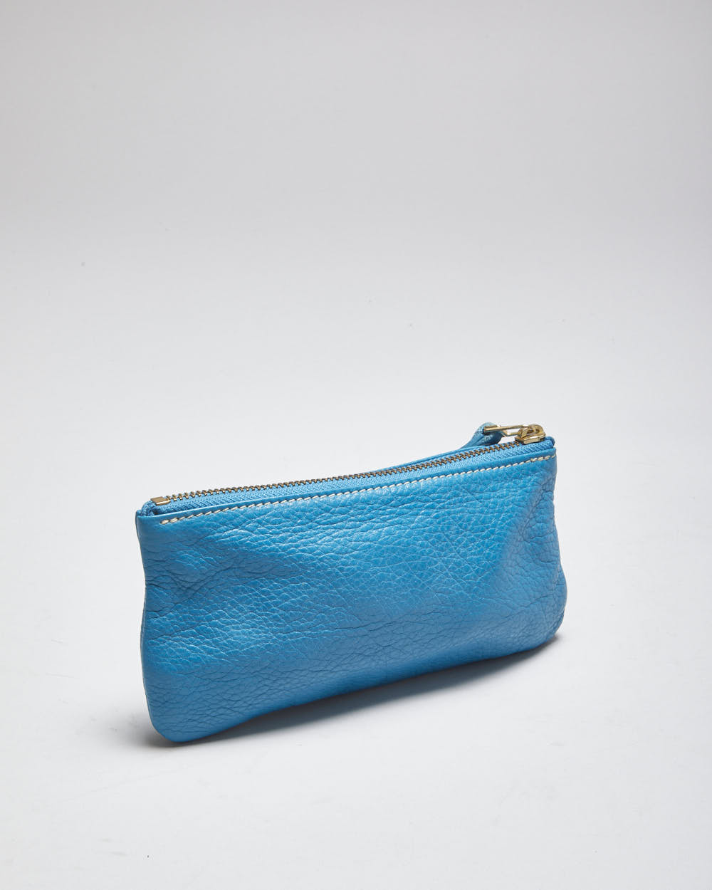 Roots Blue Leather Purse