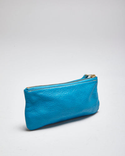 Roots Blue Leather Purse
