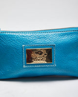 Roots Blue Leather Purse