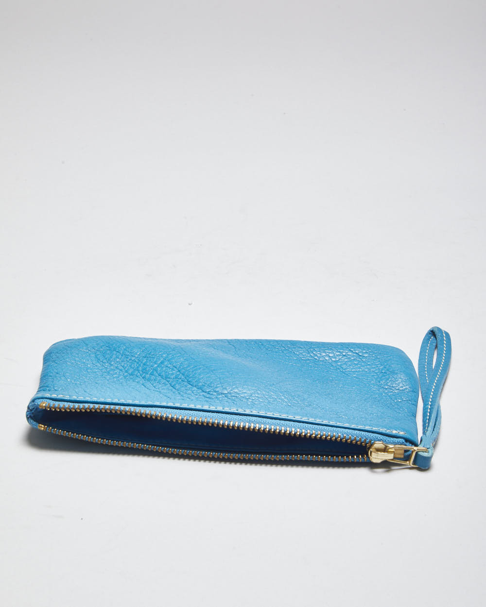 Roots Blue Leather Purse