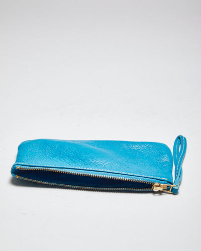 Roots Blue Leather Purse