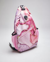 Pink Marble Sling Shoulder Bag