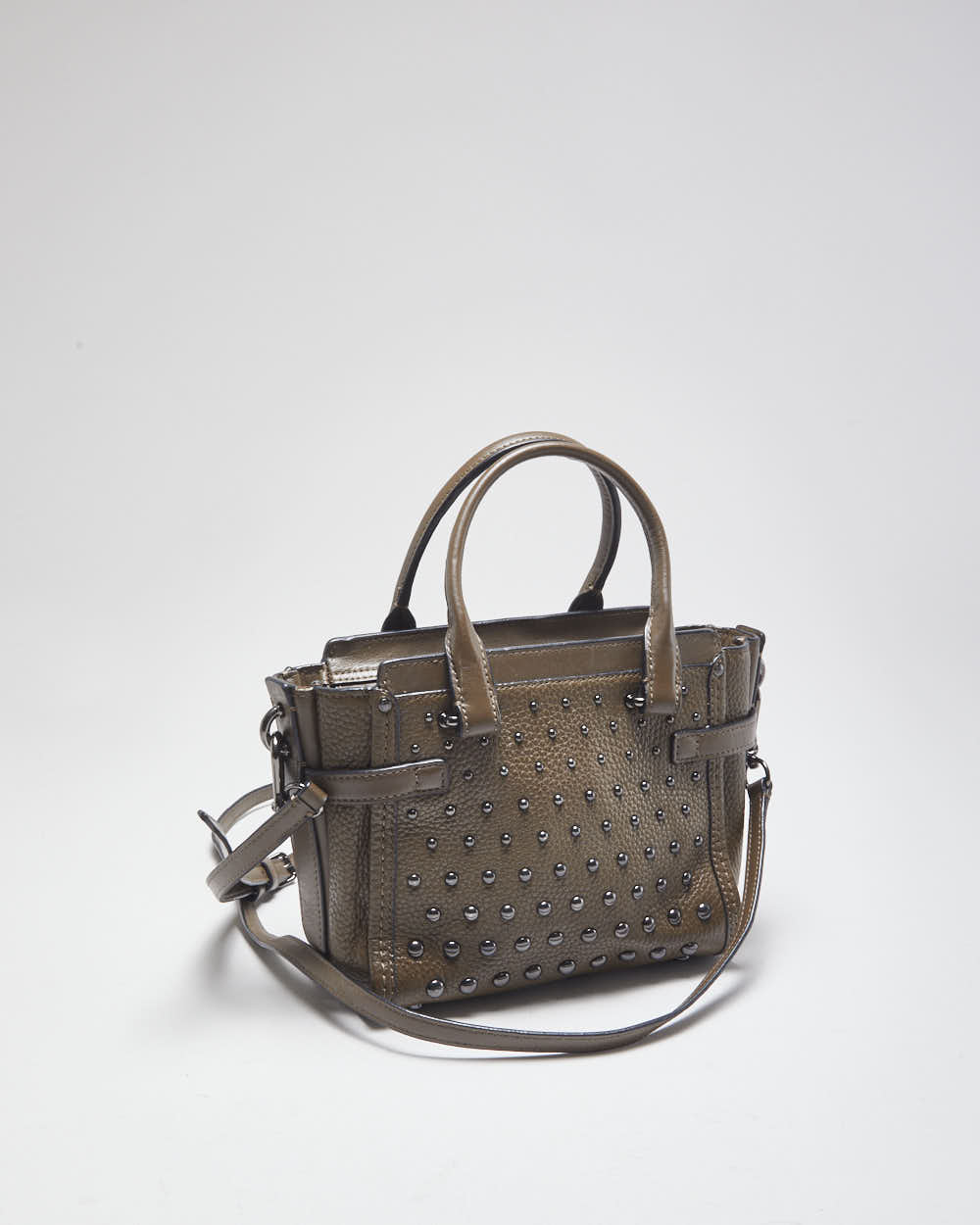 Coach Brown Leather Mini Swagger Cross-body Bag