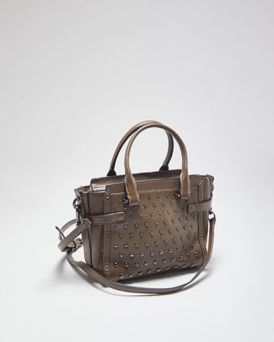 Coach Brown Leather Mini Swagger Cross-body Bag