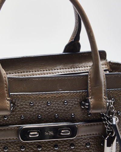 Coach Brown Leather Mini Swagger Cross-body Bag