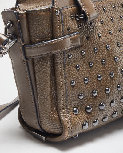 Coach Brown Leather Mini Swagger Cross-body Bag