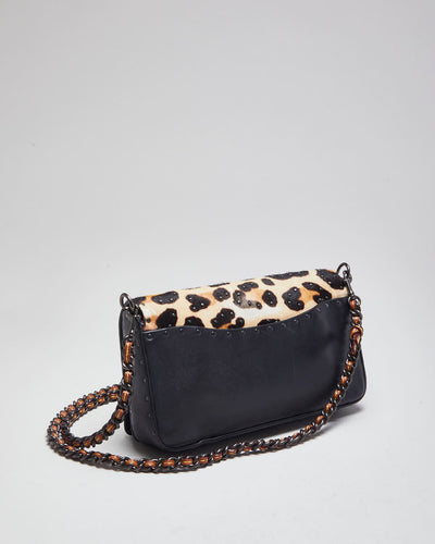 Coach Dinky Leopard Embellished Cross-body Bag