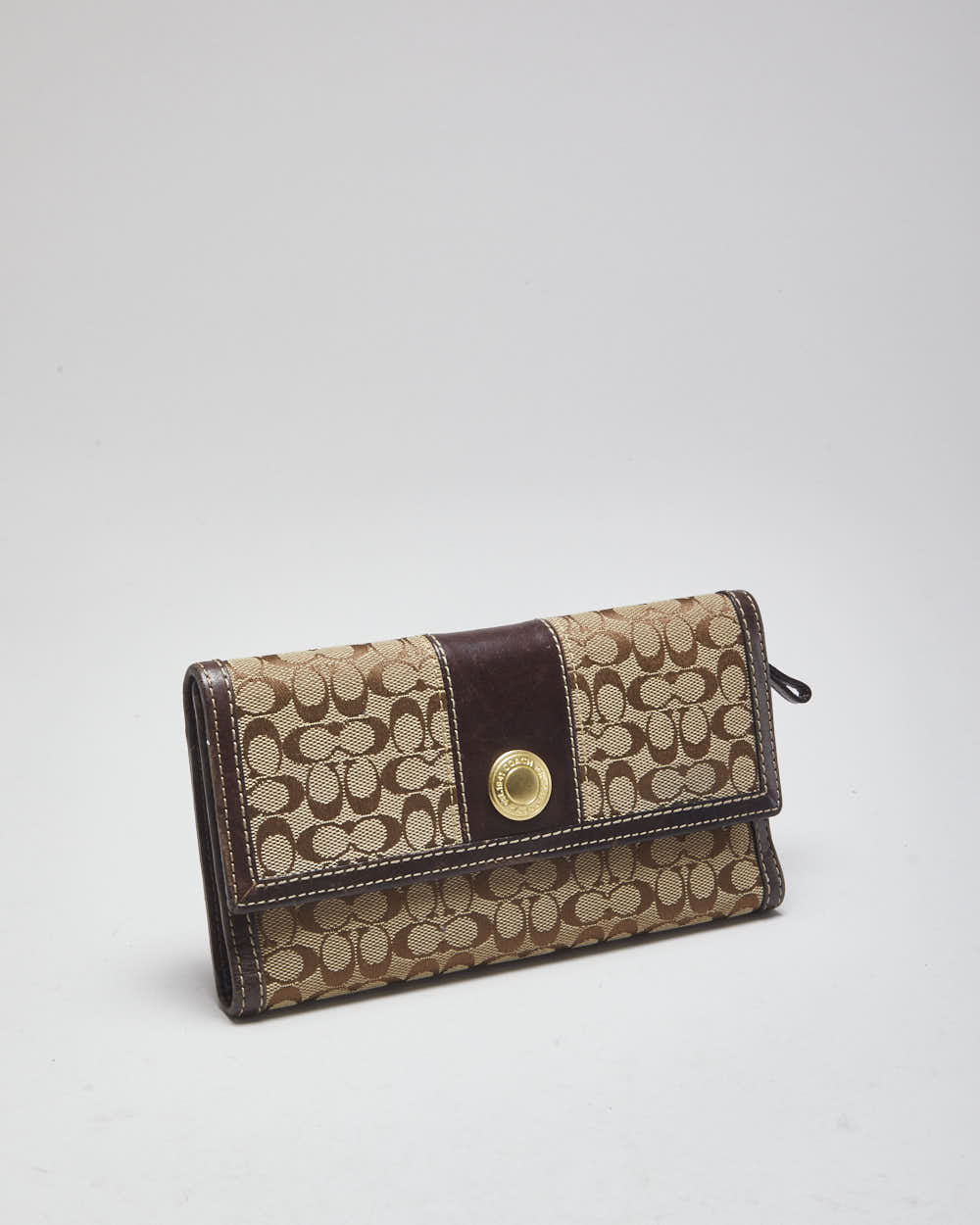 Vintage Coach Monogram Two Piece Wallet Set